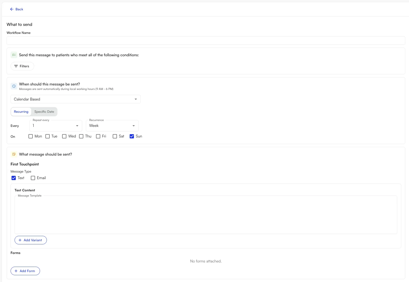 Outreach Flow structure overview