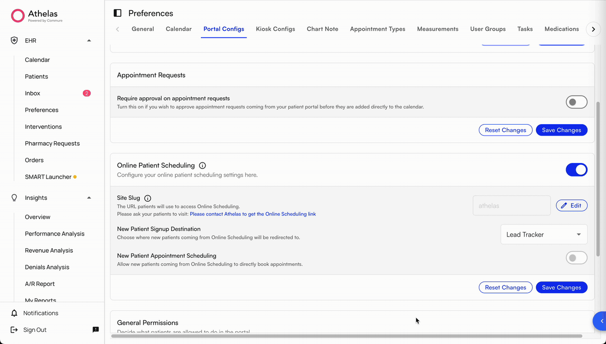 New patient redirected to Lead Tracker