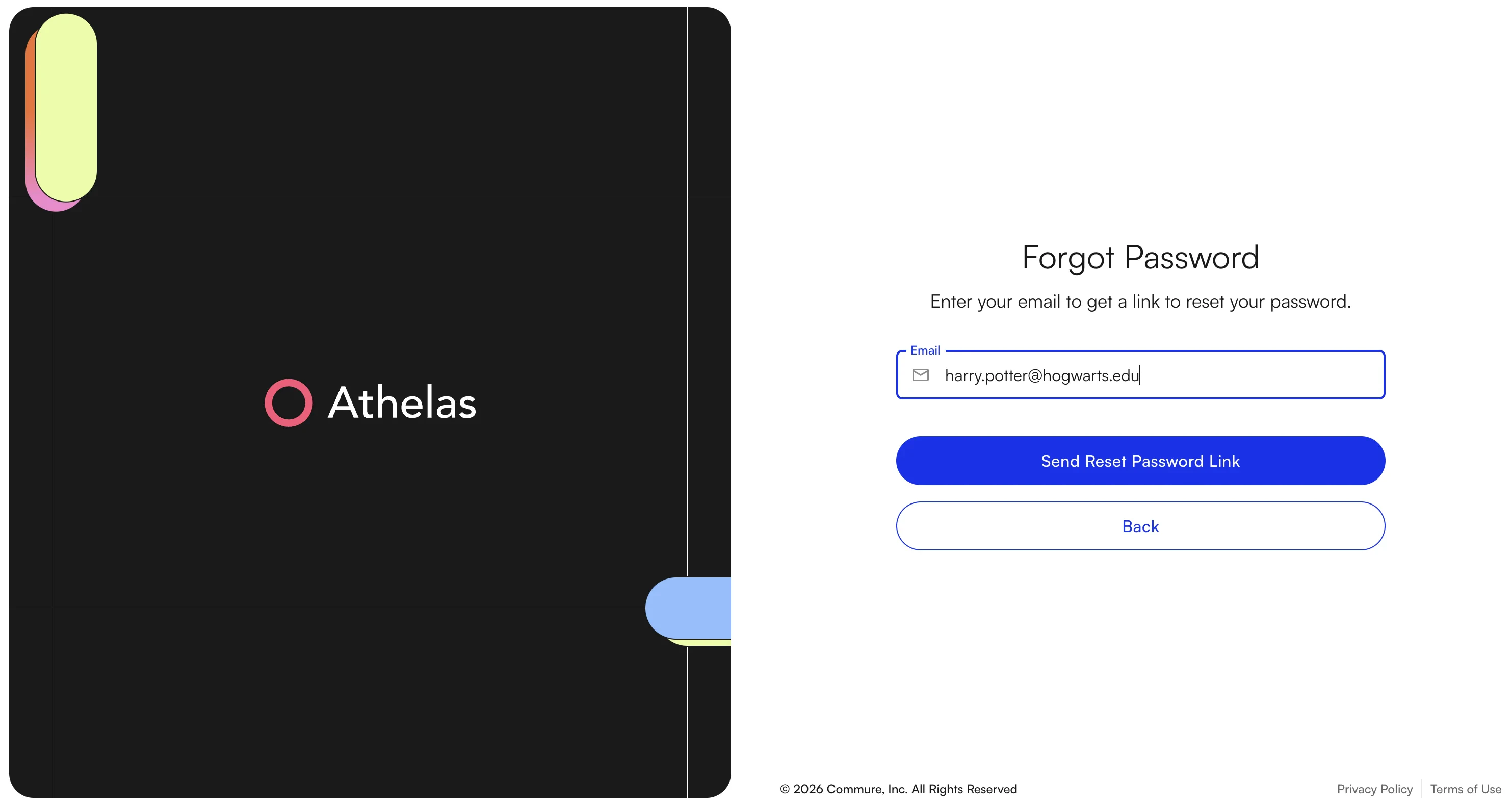 Forgot password flow