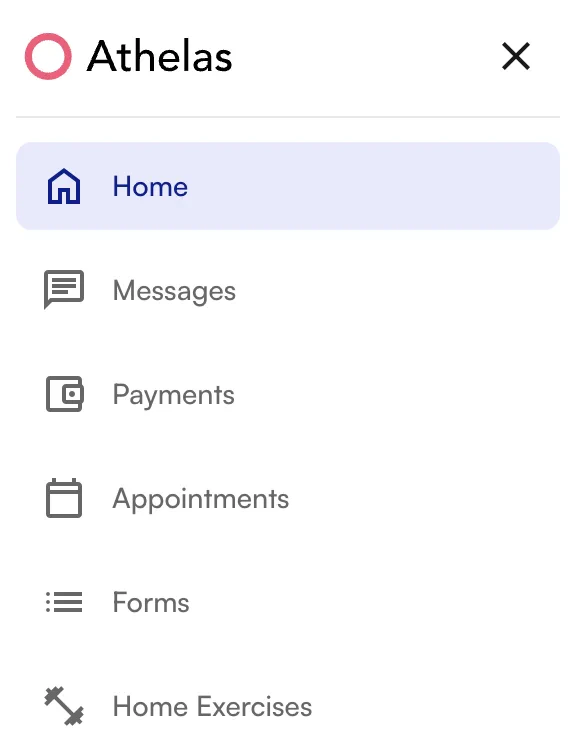 Patient portal profile / payment methods