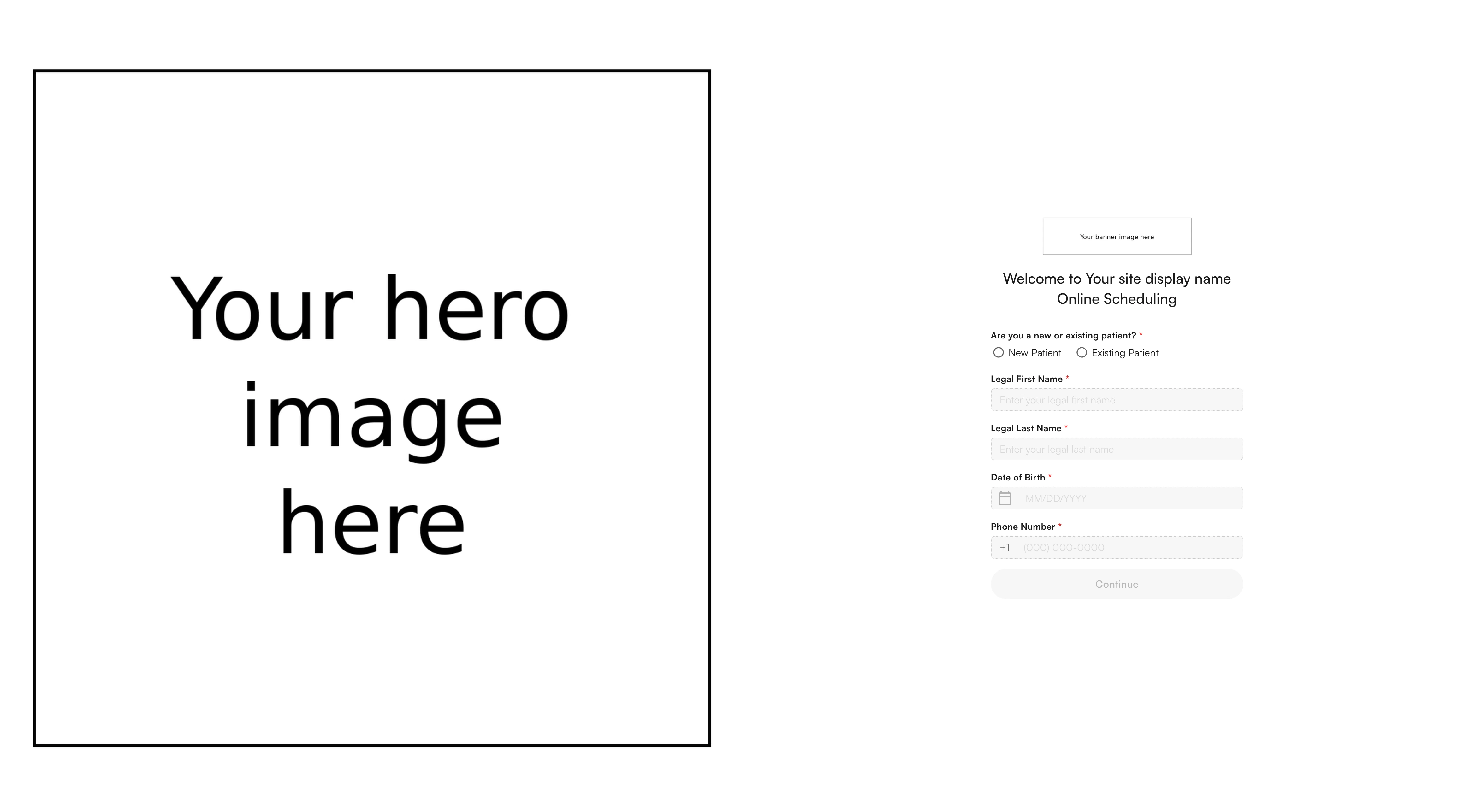 Branding on the online scheduling flow
