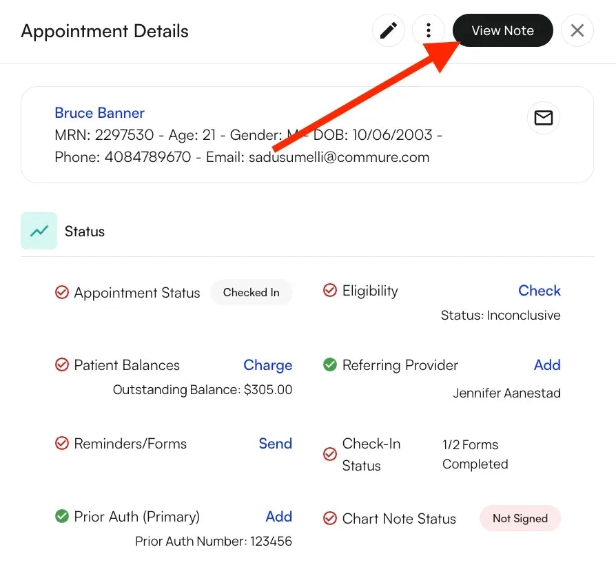 Open Chart Note Web Open Chart Note Web