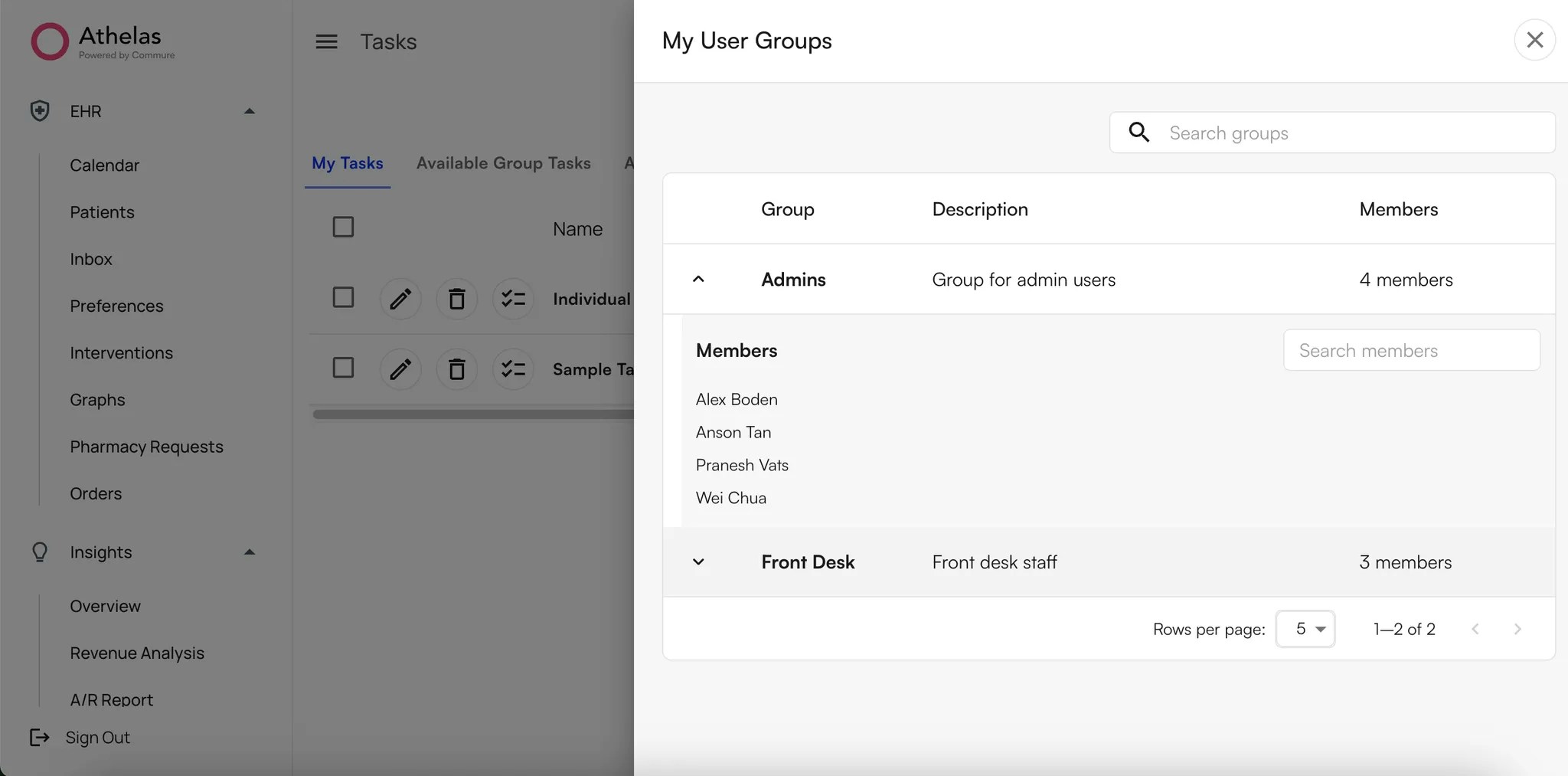 User Group Members Web