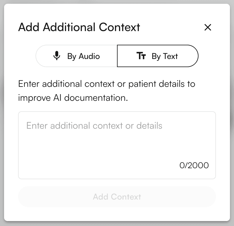 Additional Context Feature - Athelas