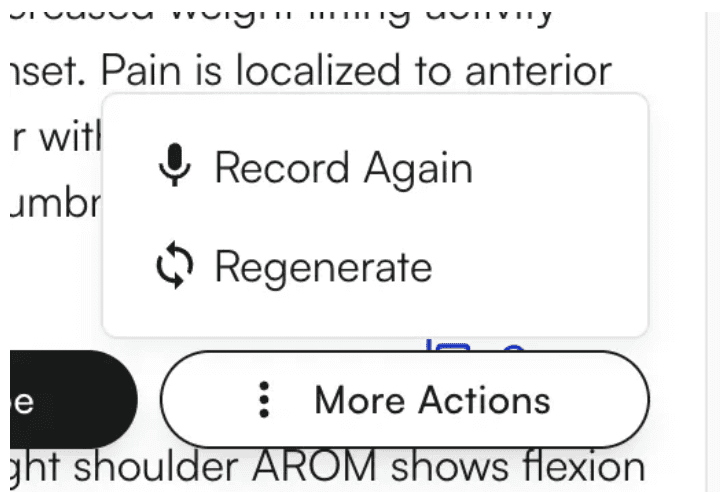 Record Again action for an Air Scribe