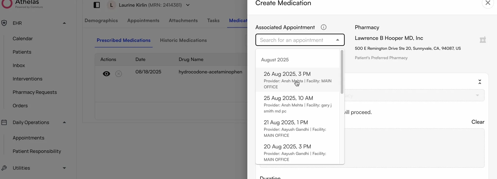 Create Rx Order2 Web