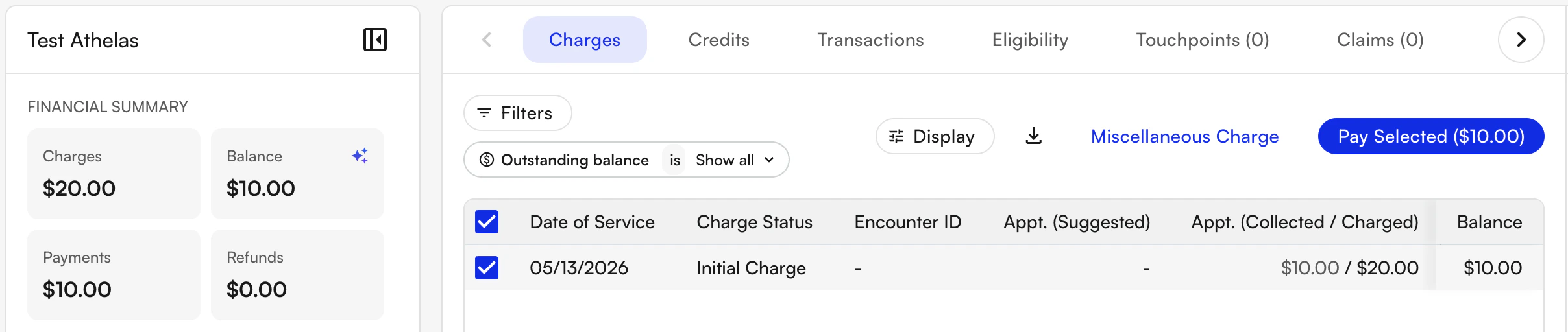 Charge balance decreased after first payment