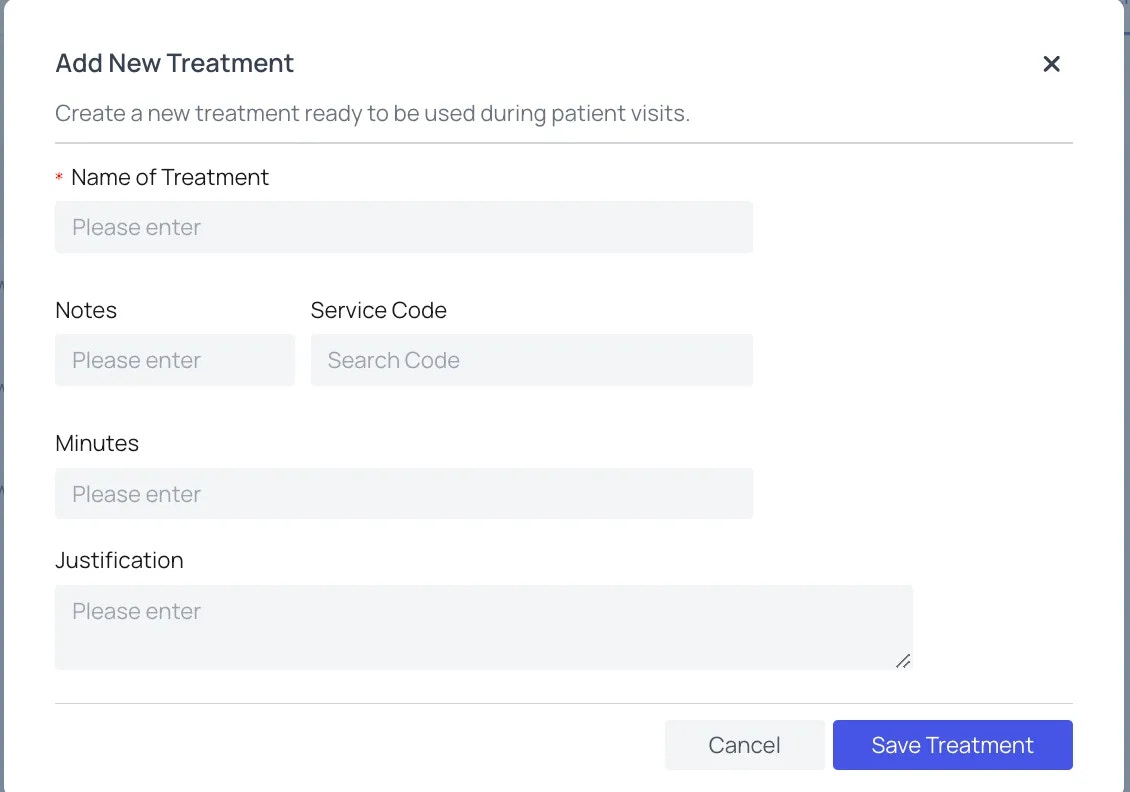 Add New Treatment Web Add New Treatment Web
