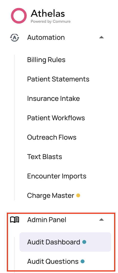 Audit Dashboard overview