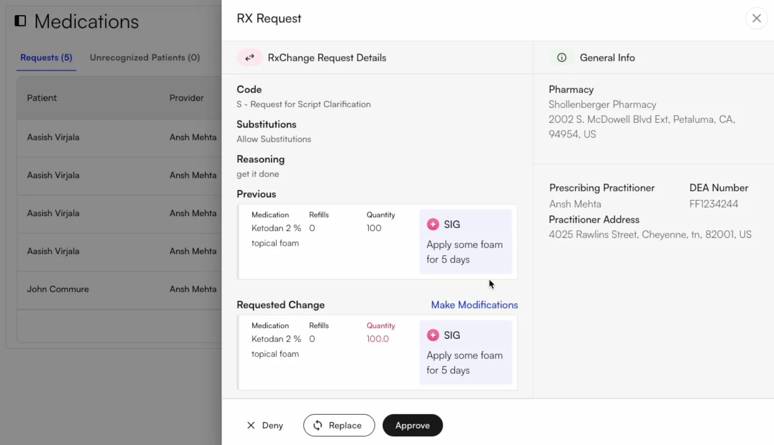 Request Pharma Approve Web