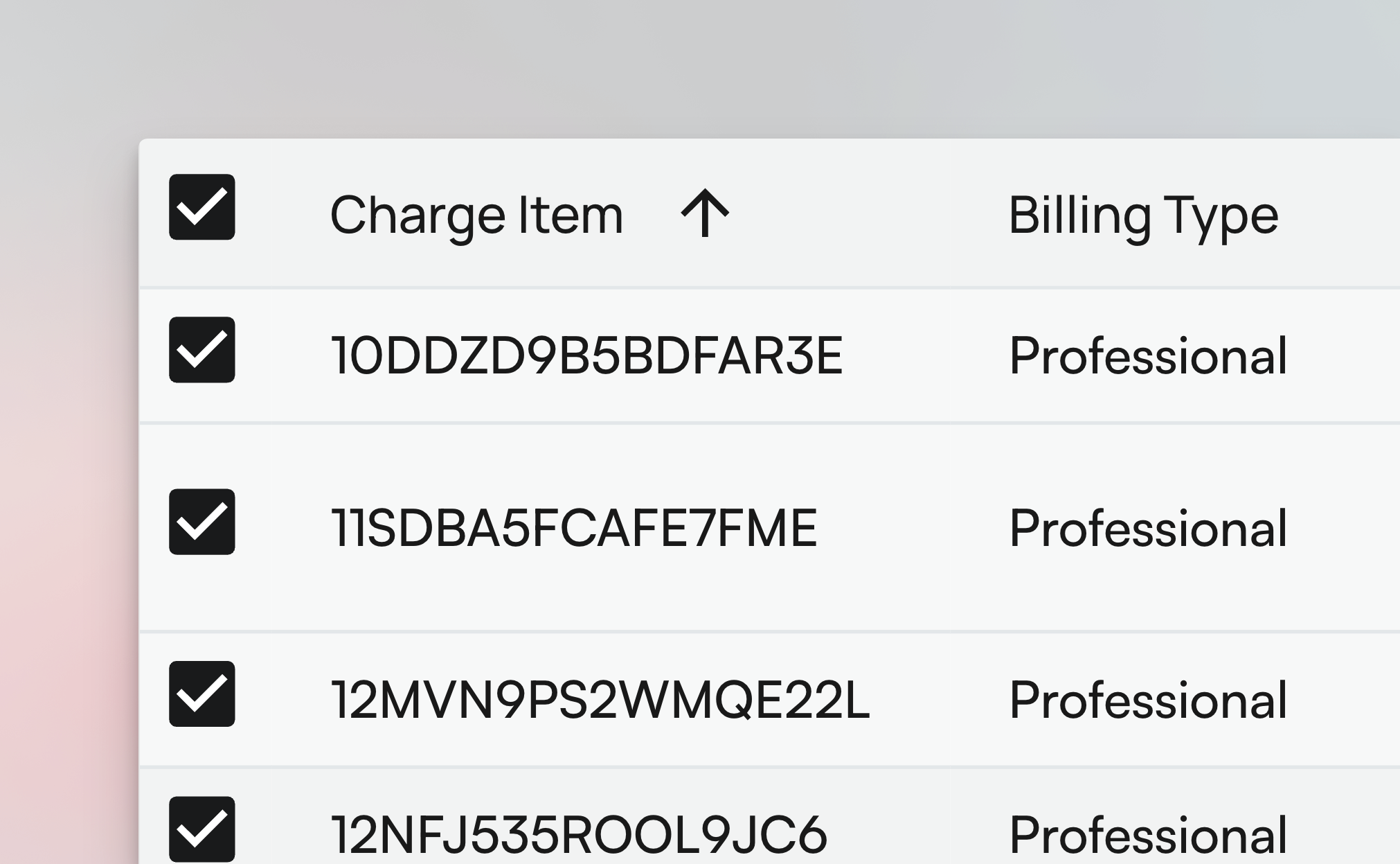 Bulk Selection Example