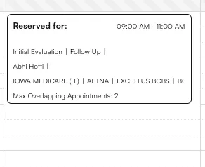 Reserve block — compressed view Reserve block view — compressed