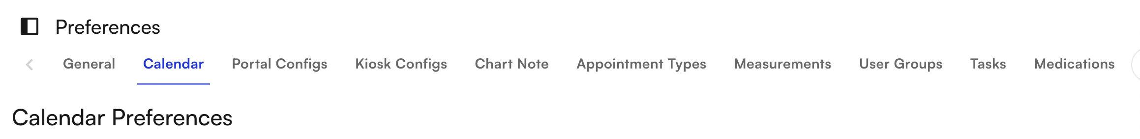 Waitlist settings in Calendar preferences