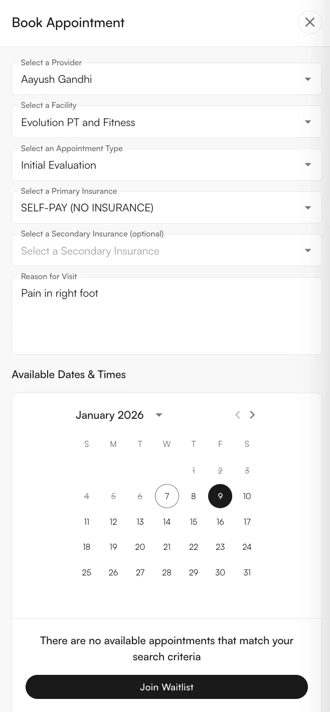Join Waitlist prompt