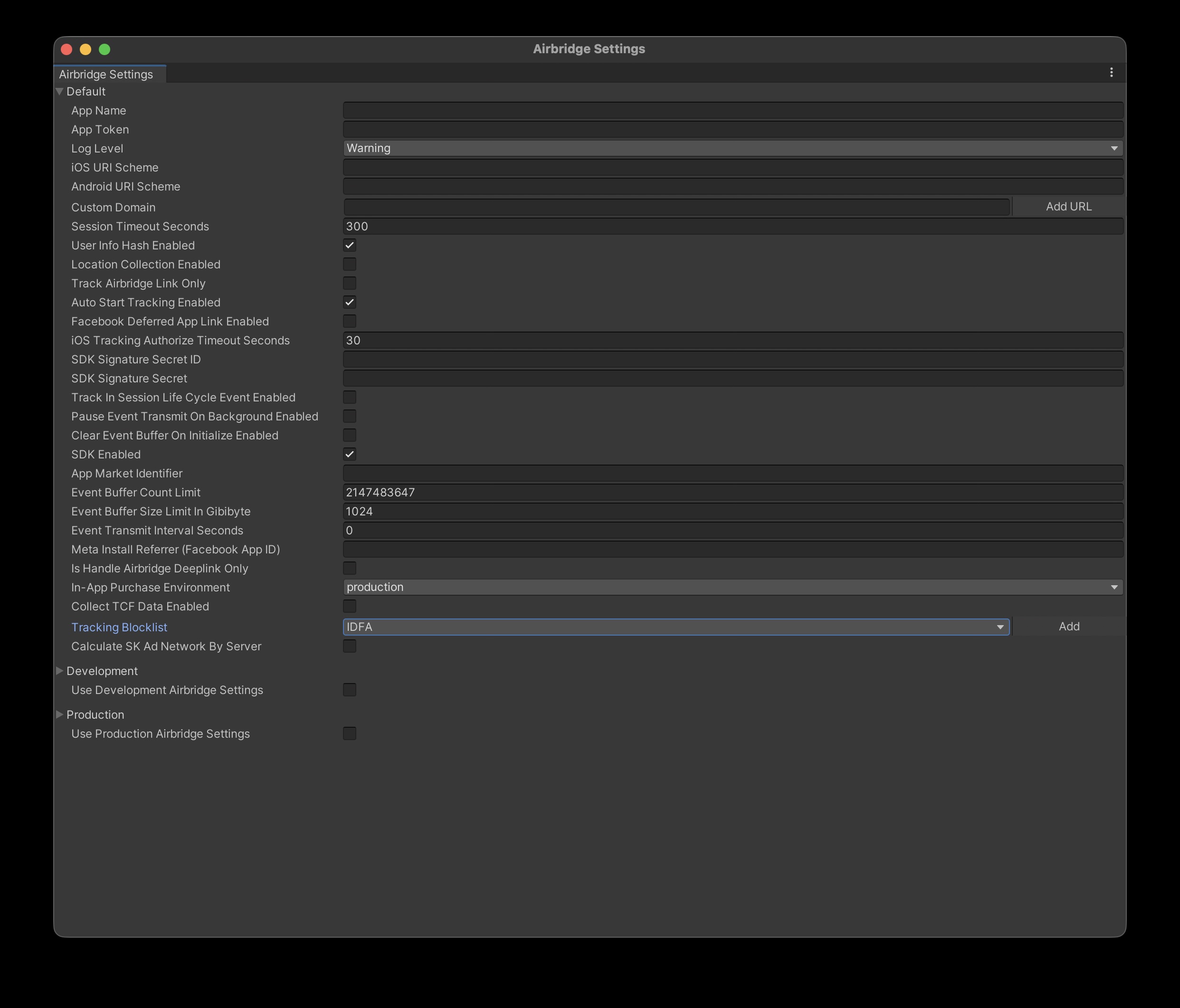 unity-sdk-airbridge-settings-01