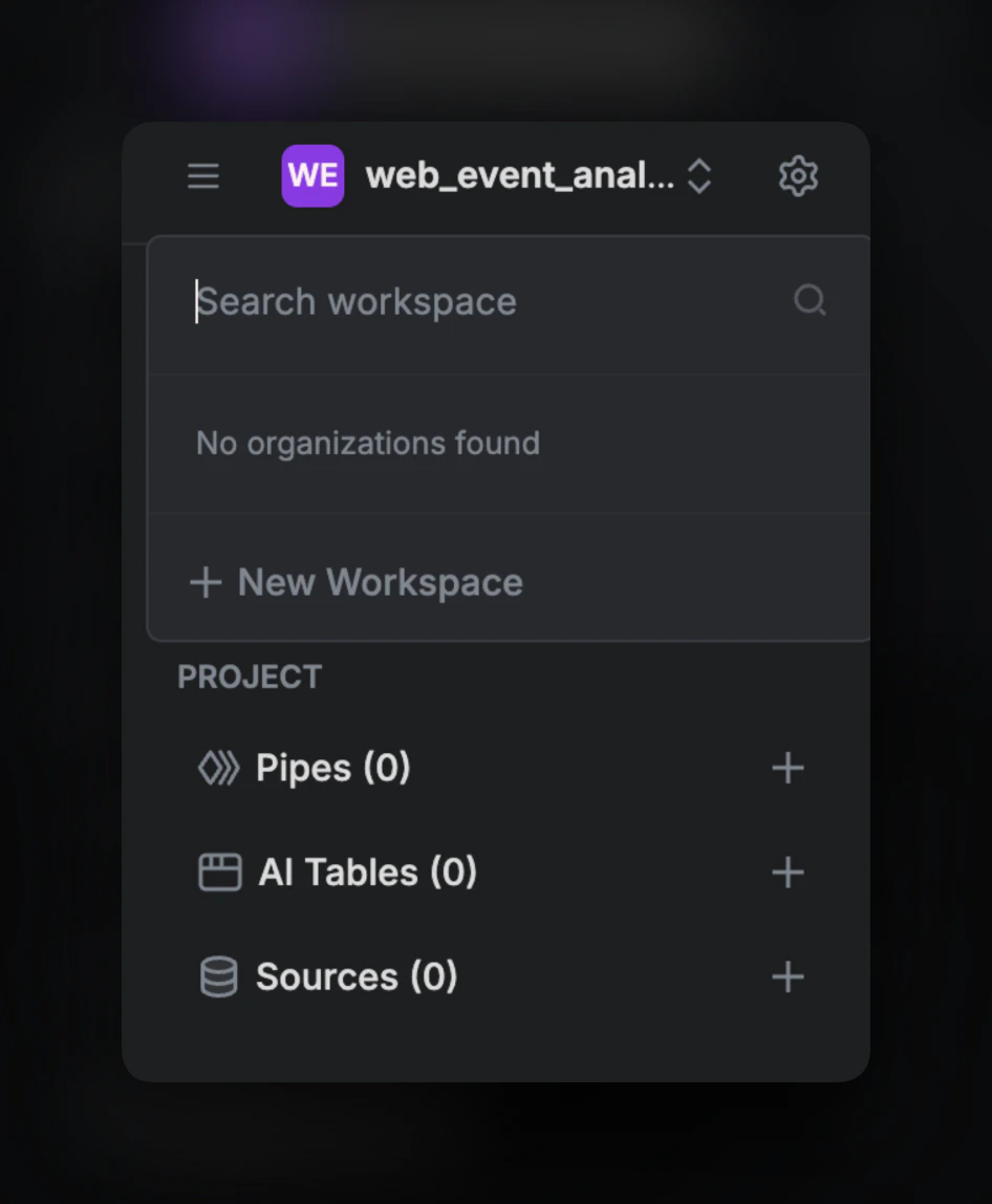 creating a workspace