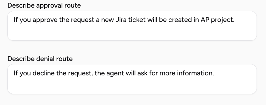 Approval and Denial Routes