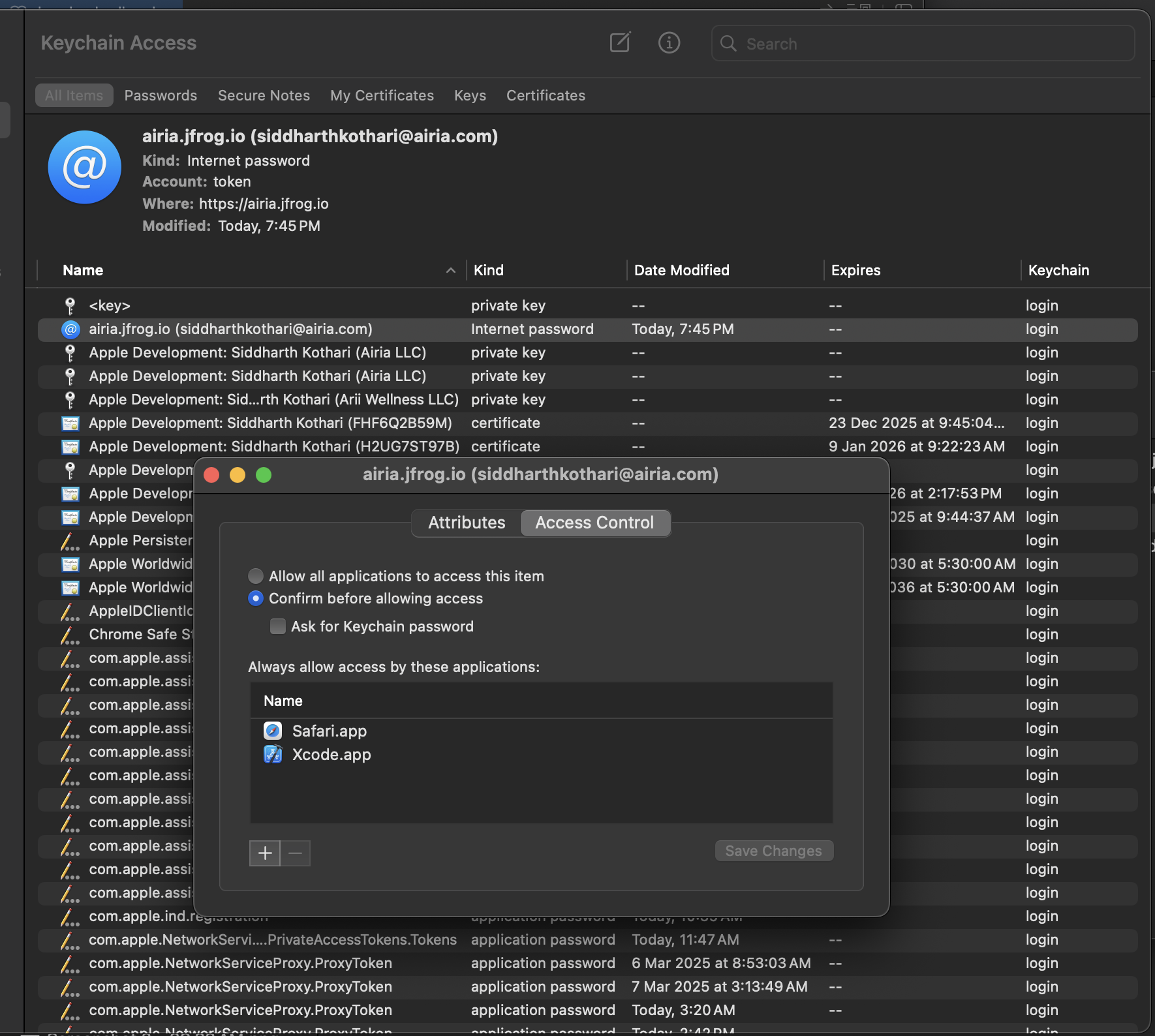 Access Control Check