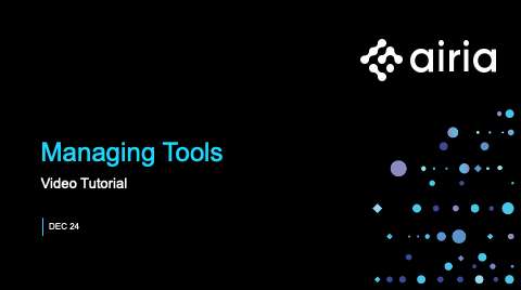 Tool Setup Tutorial
