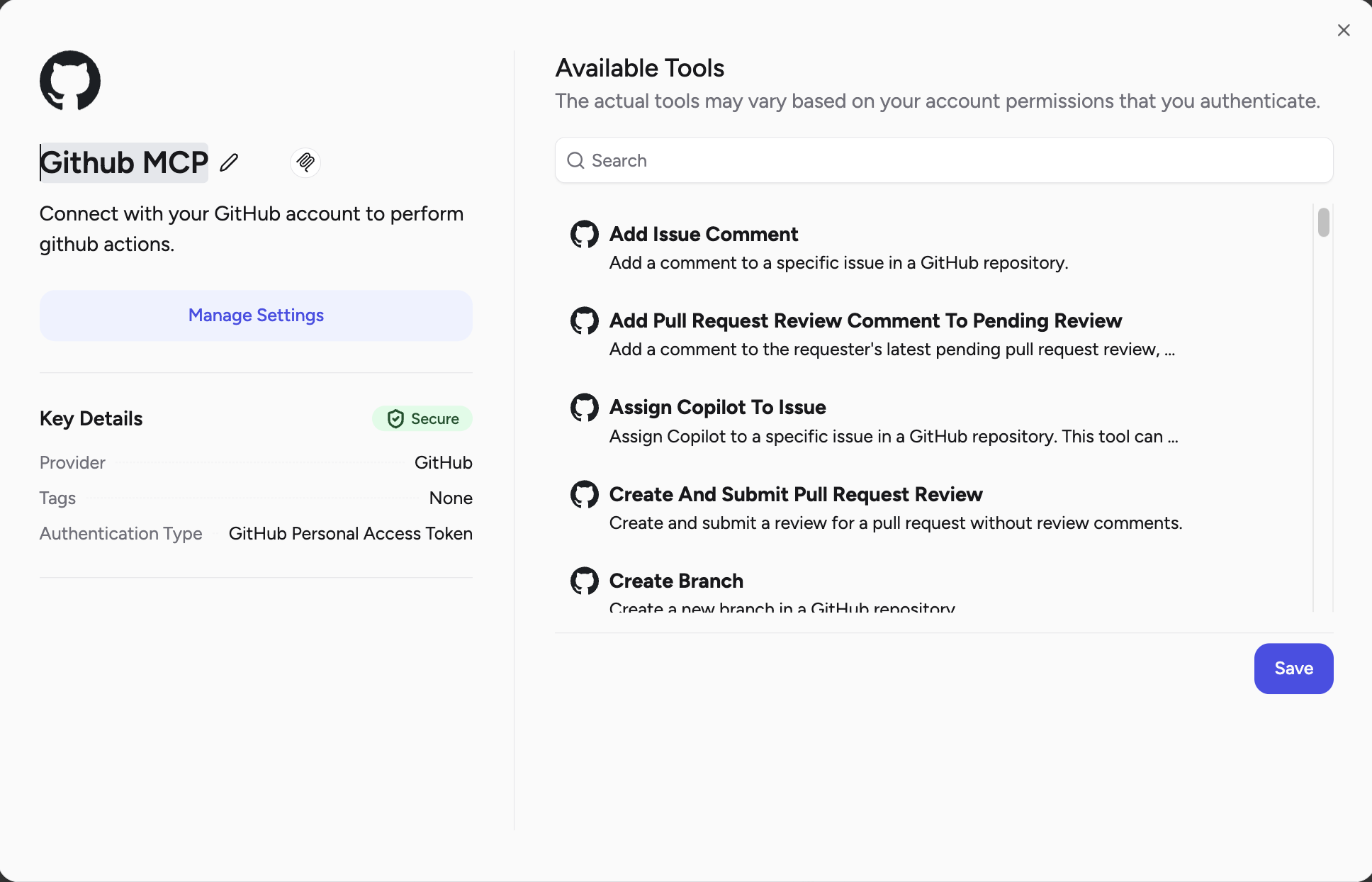 GitHub MCP Platform Configuration