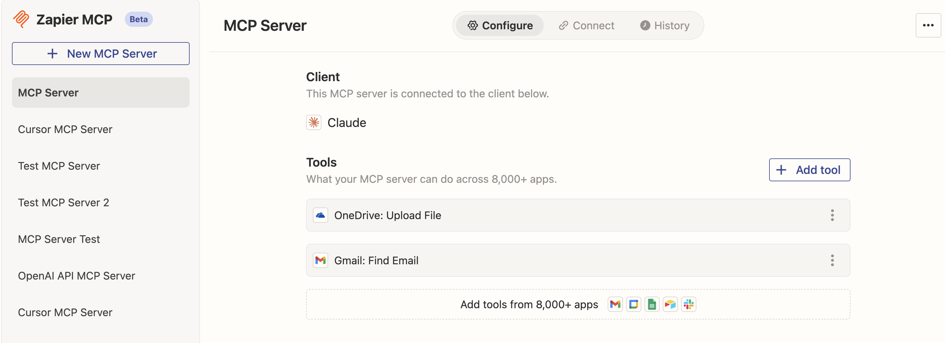 Zapier MCP Server Creation