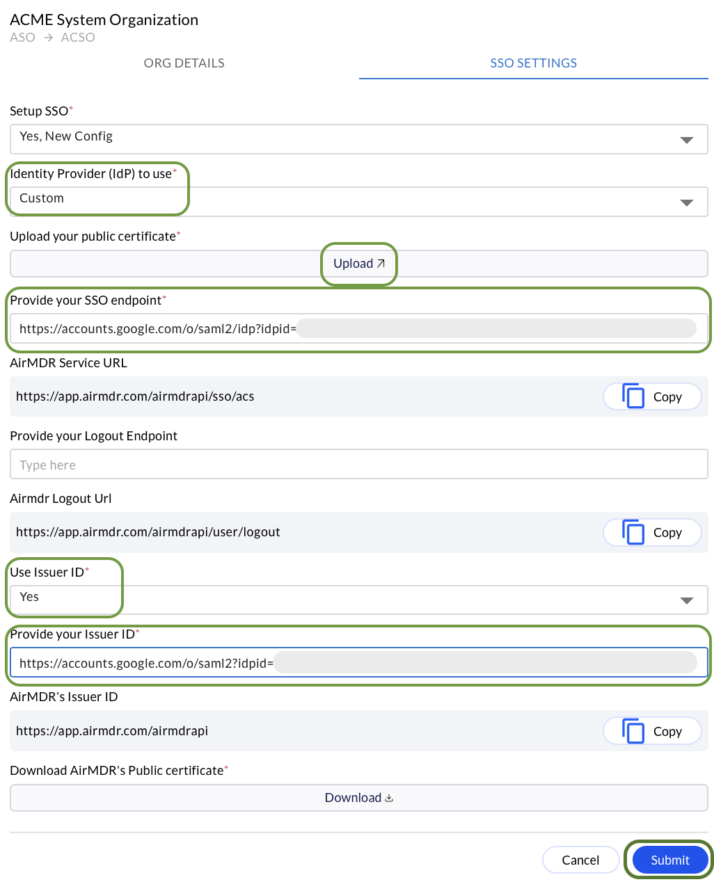 Google SSO15 Pn