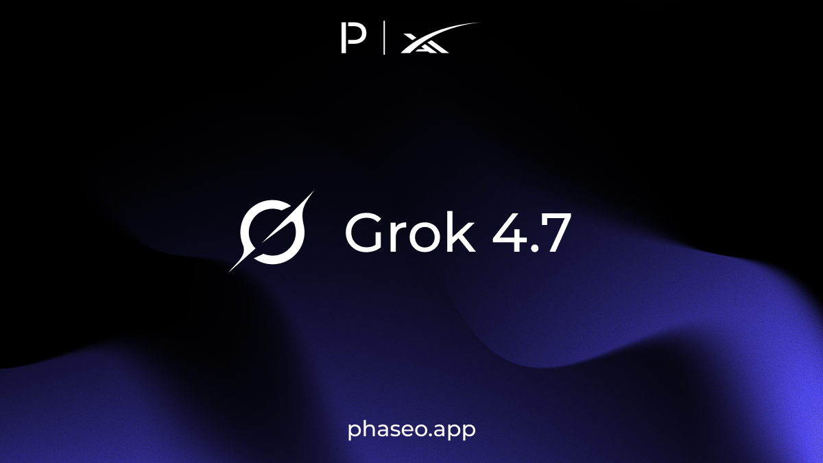 Grok 4.7 model release artwork