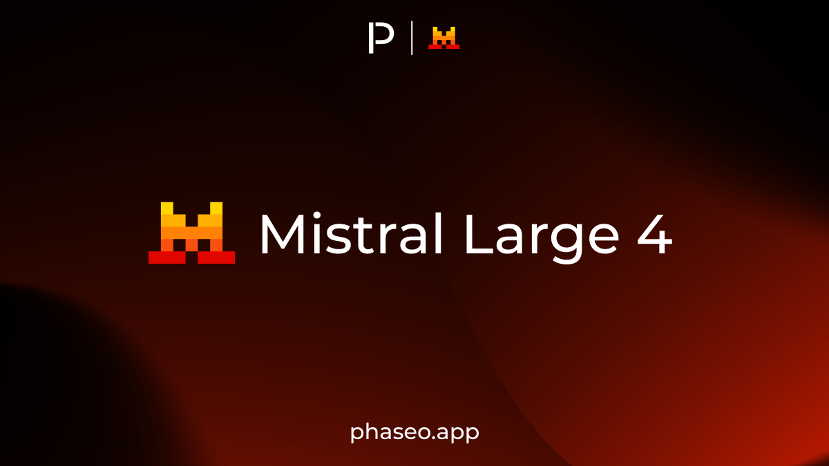 Mistral Large 4 model release artwork