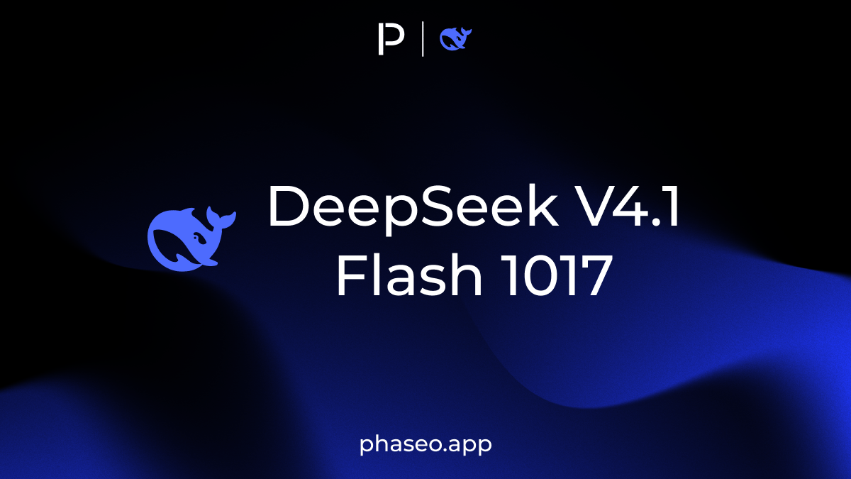 DeepSeek V4.1 Flash 1017 model release artwork
