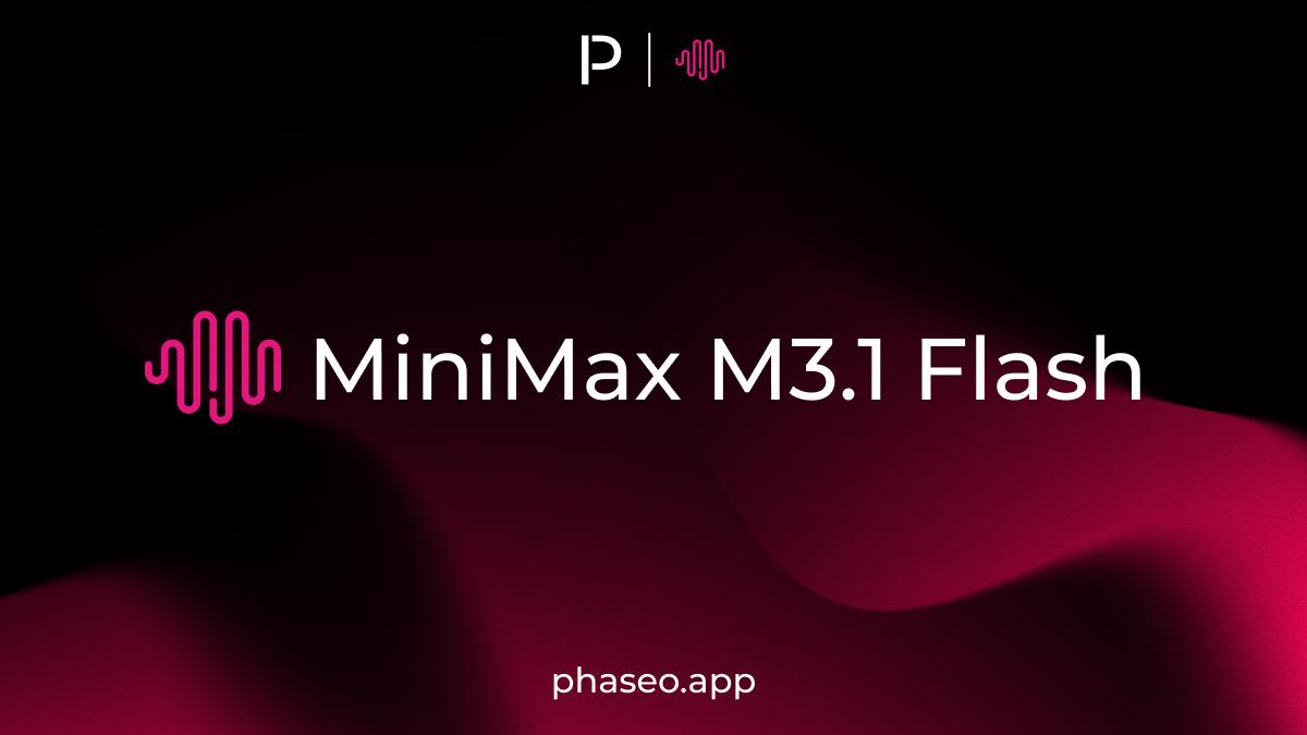 MiniMax M3.1 Flash model release artwork