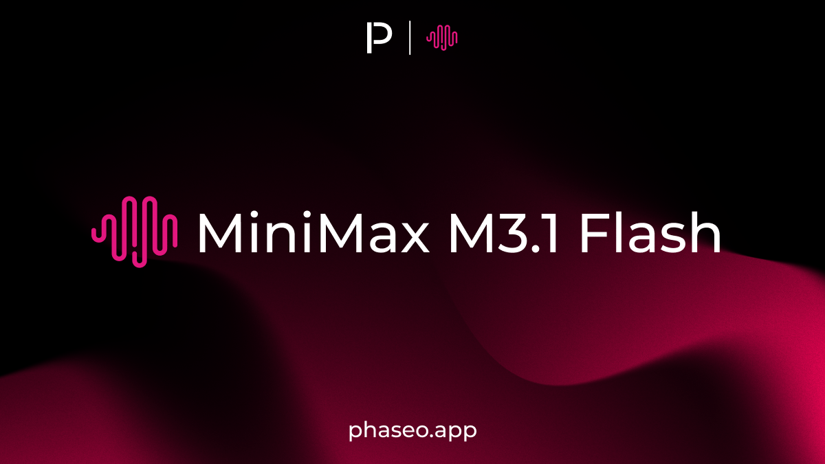 MiniMax M3.1 Flash model release artwork