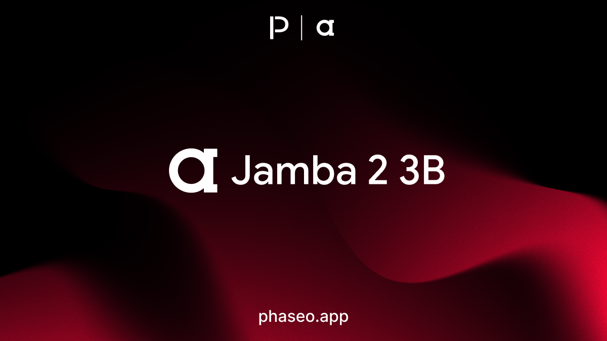 Jamba 2 3B model release artwork