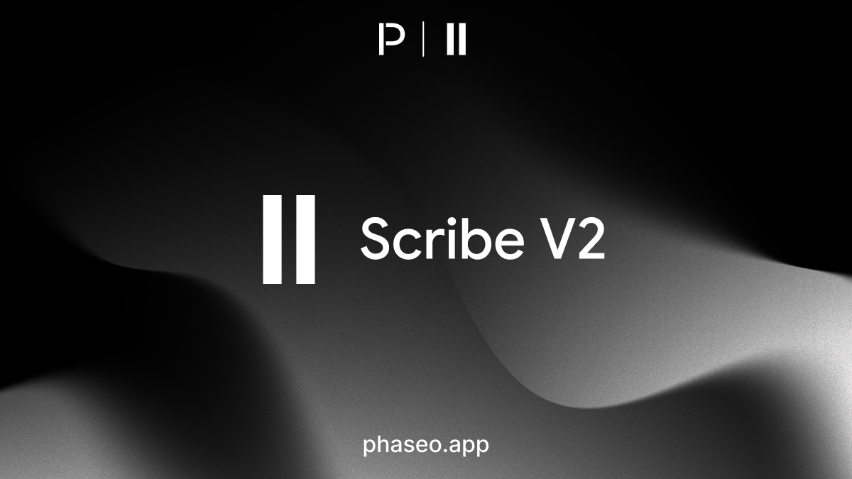 Scribe V2 model release artwork