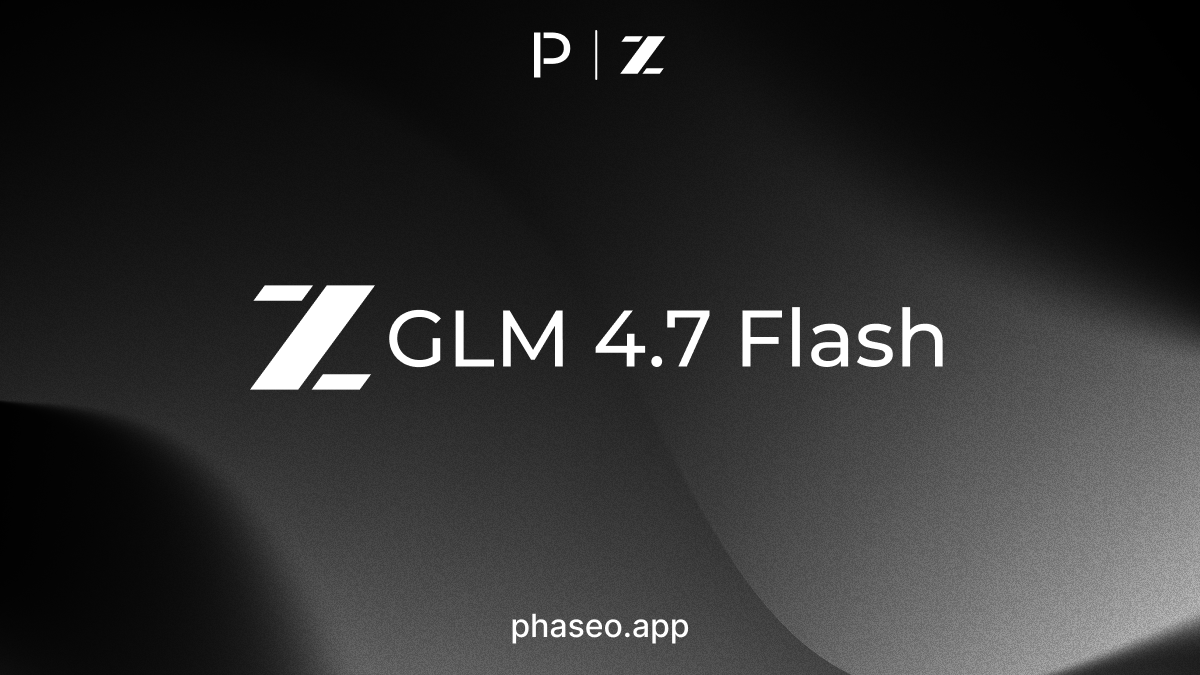 GLM 4.7 Flash model release artwork