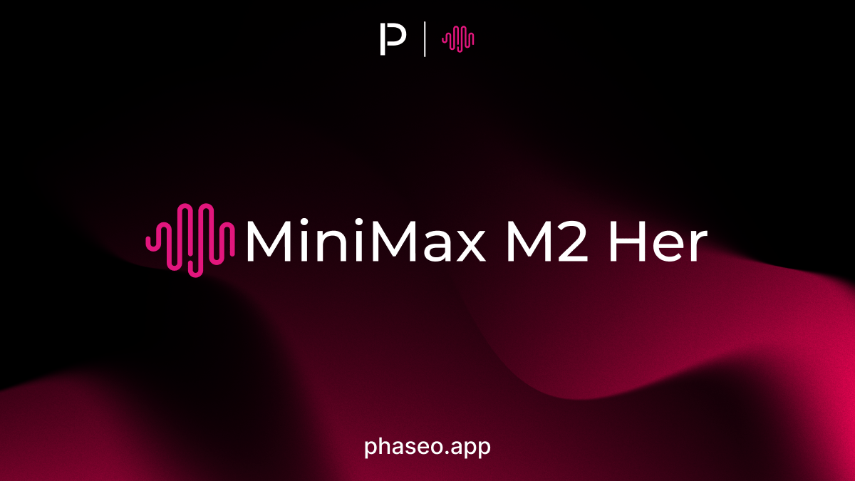 MiniMax M2 Her model release artwork