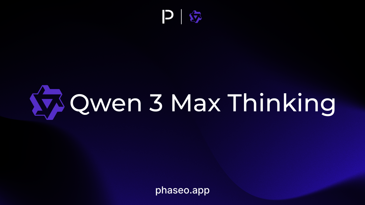 Qwen 3 Max Thinking model release artwork