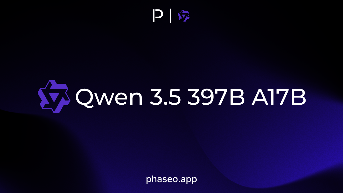 Qwen 3.5 397B A17B model release artwork