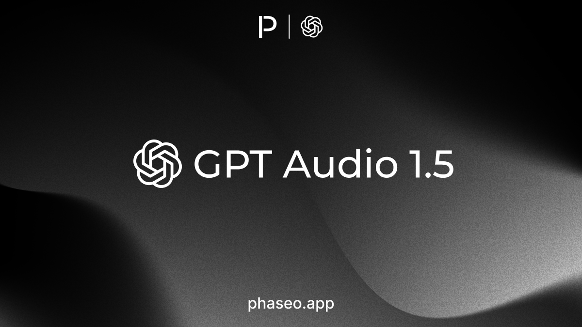GPT Audio 1.5 model release artwork
