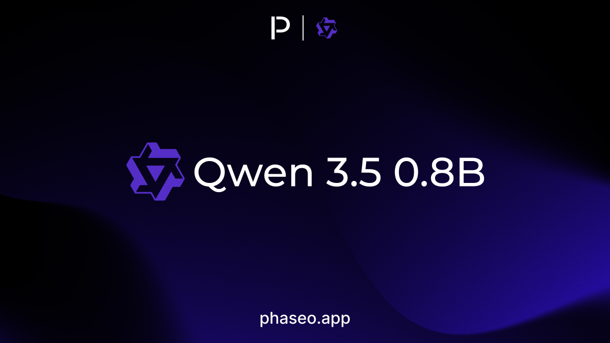 Qwen 3.5 0.8B model release artwork