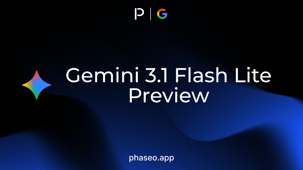 Gemini 3.1 Flash Lite Preview model release artwork