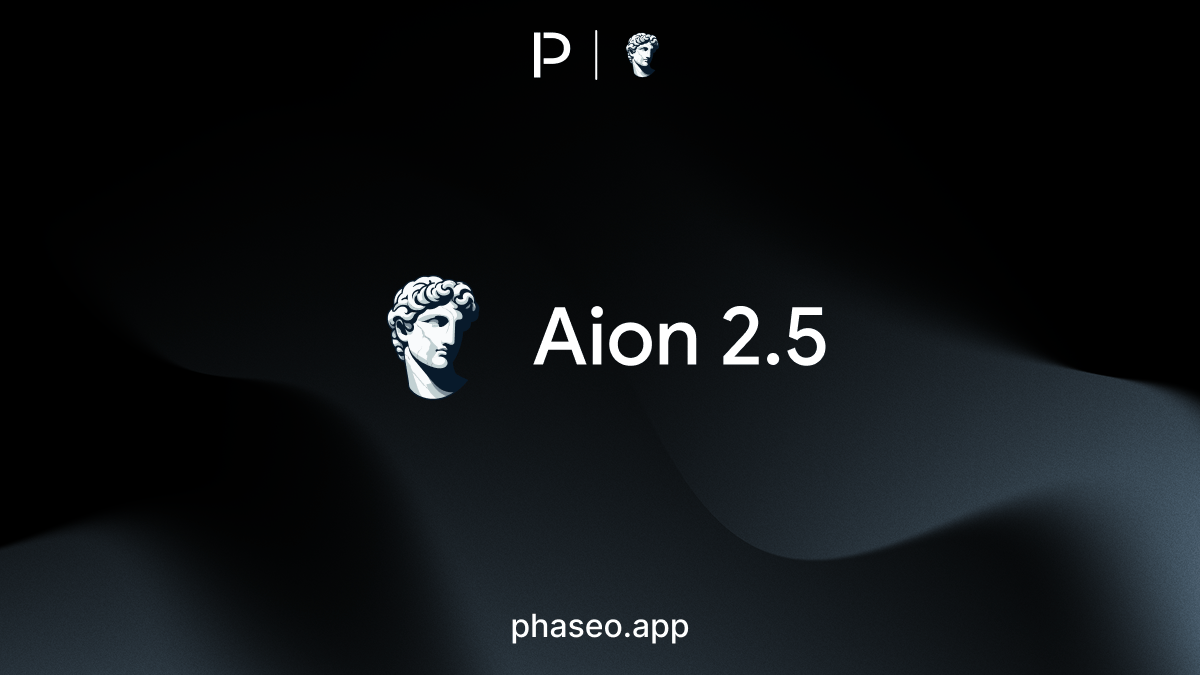 Aion 2.5 model release artwork