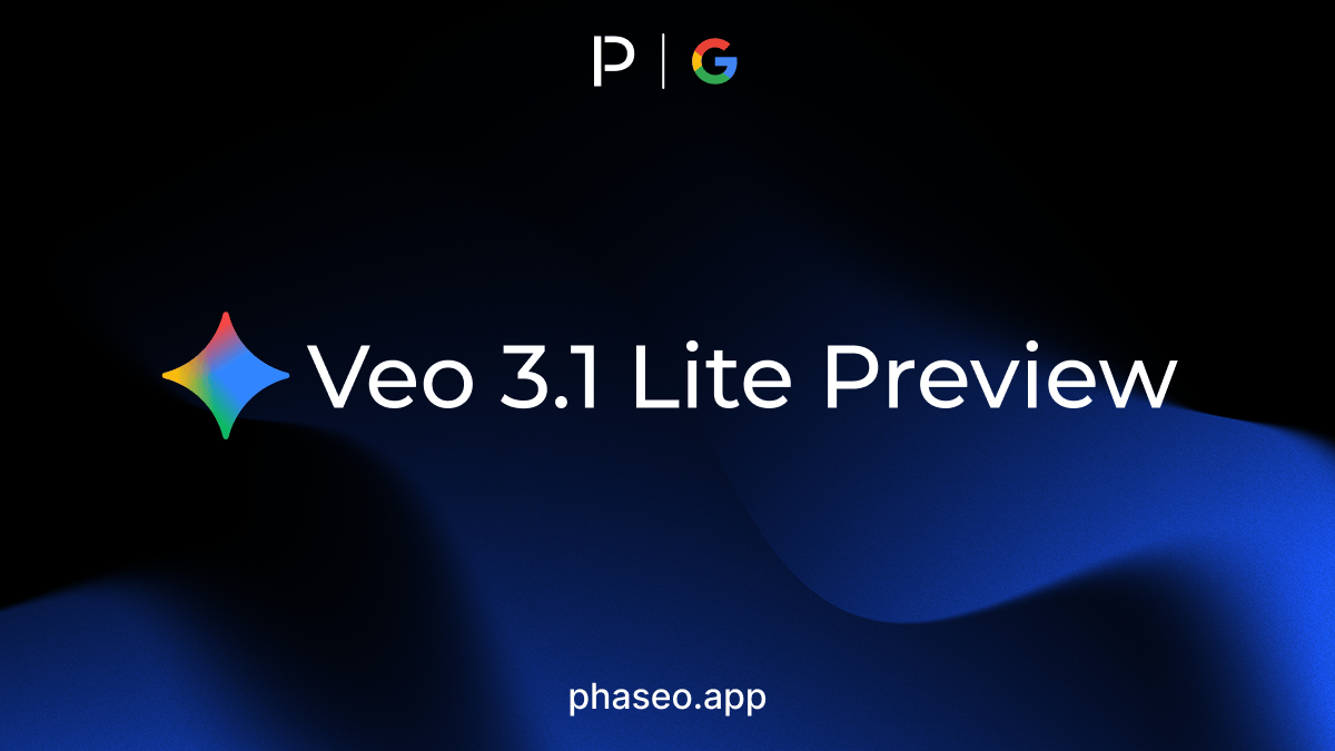 Veo 3.1 Lite Preview model release artwork