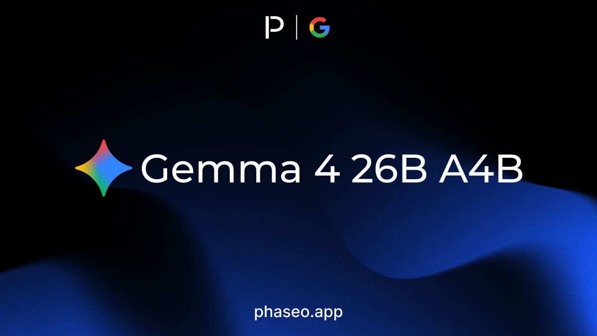 Gemma 4 26B A4B model release artwork