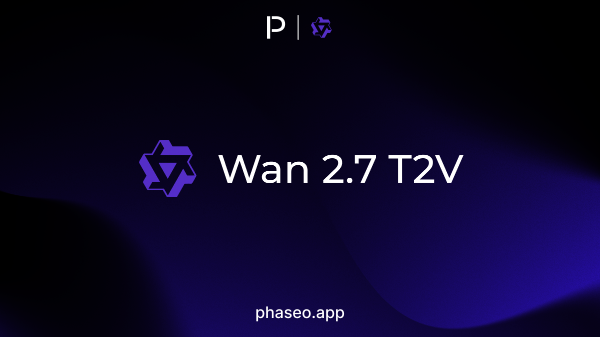 Wan 2.7 T2V model release artwork