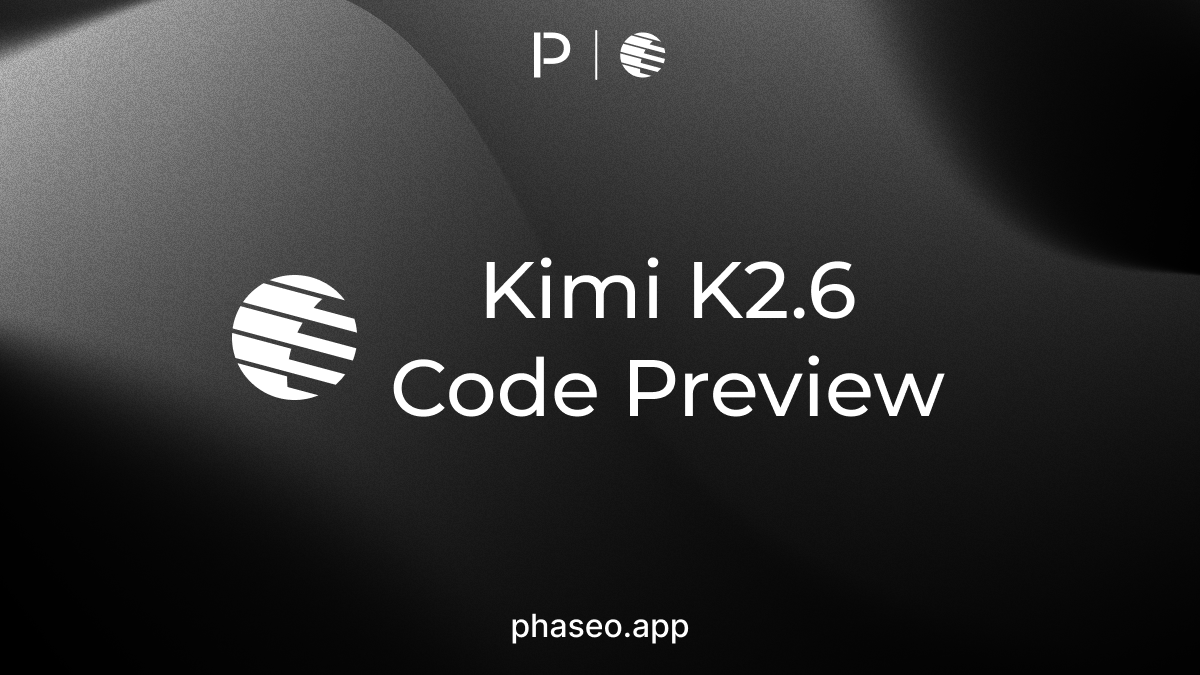 Kimi K2.6 Code Preview model release artwork