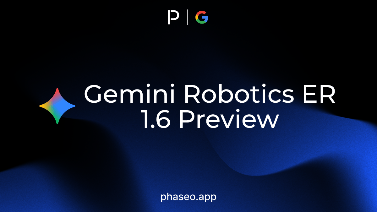 Gemini Robotics ER 1.6 Preview model release artwork