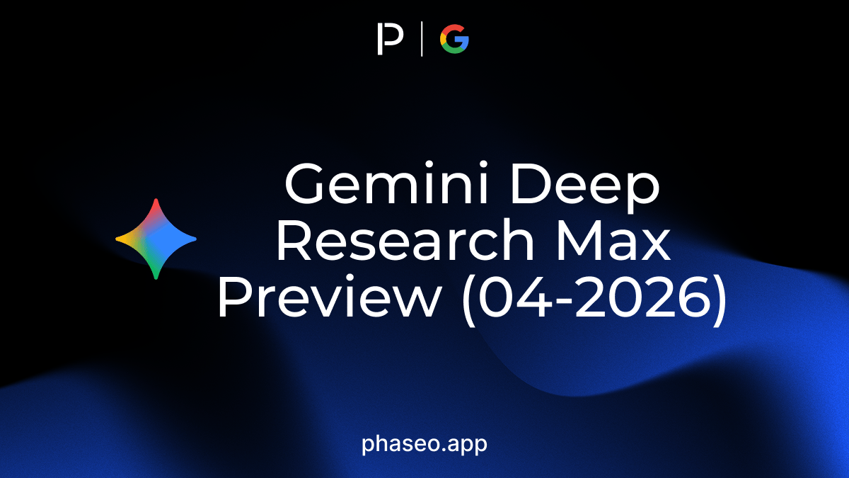 Gemini Deep Research Max Preview (04-2026) model release artwork