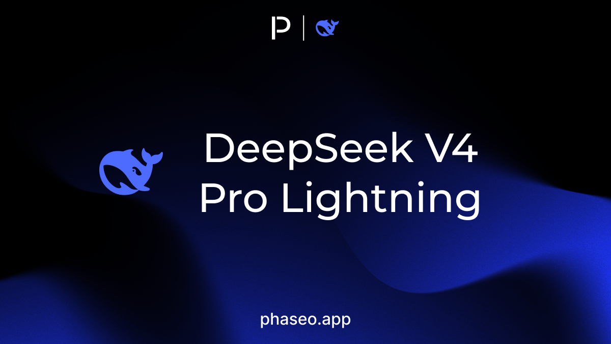 DeepSeek V4 Pro Lightning model release artwork
