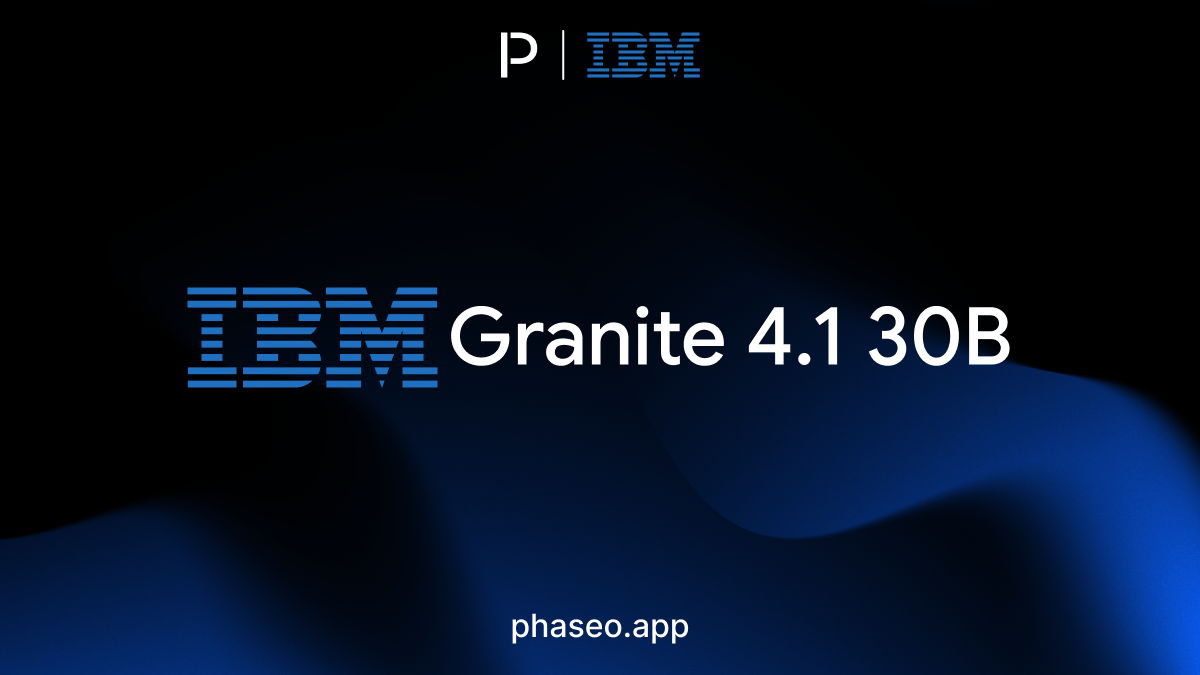 Granite 4.1 30B model release artwork