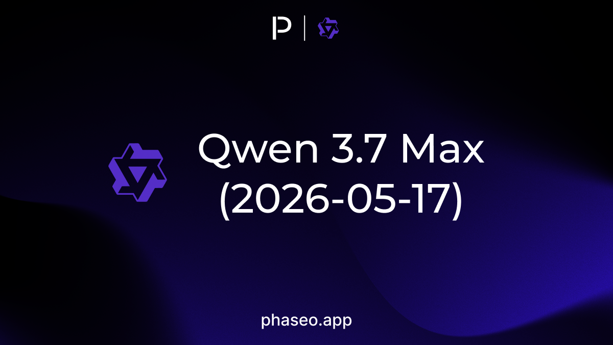 Qwen 3.7 Max (2026-05-17) model release artwork